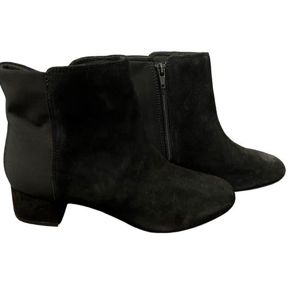 Clarks Chartli Valley Black Ankle Boots Combi Suede - Picture 2 of 11